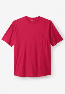 Shrink-Less Lightweight Pocket Crewneck T-Shirt | KingSize