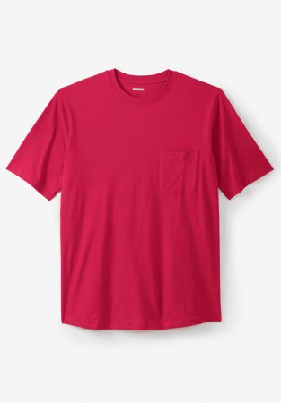 Shrink-Less Lightweight Pocket Crewneck T-Shirt | KingSize